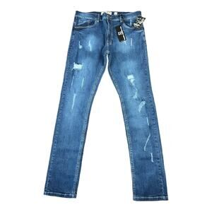 Dash Denim Jeans Mens 40x34 Distressed NWT New